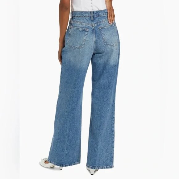 Reformation Cary High Rise Slouchy Wide Leg Jeans Size 29 - Picture 3 of 8